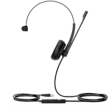 Diadema Alámbrica Yealink UH34 Mono Teams USB / 3.5 mm con Almohadillas de Cuero UH34-MONO-TEAMS