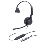 Diadema Profesional USB-C/A con IA, Audio HD y Cancelación de Ruido UH42-MONO-TEAMS-USB-C/A