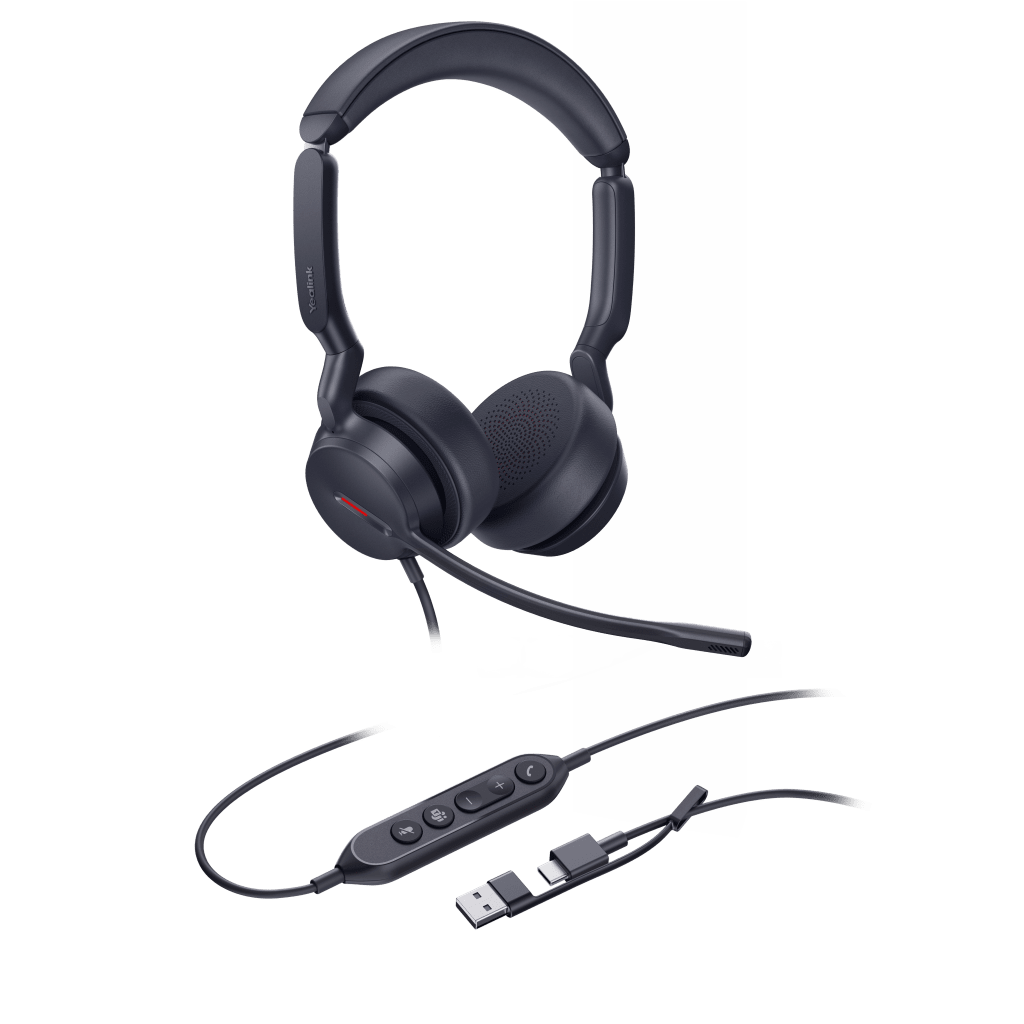 Diadema Profesional con Cancelación de Ruido AI y Certificación Microsoft Teams UH44-DUAL-TEAMS-USB-C/A