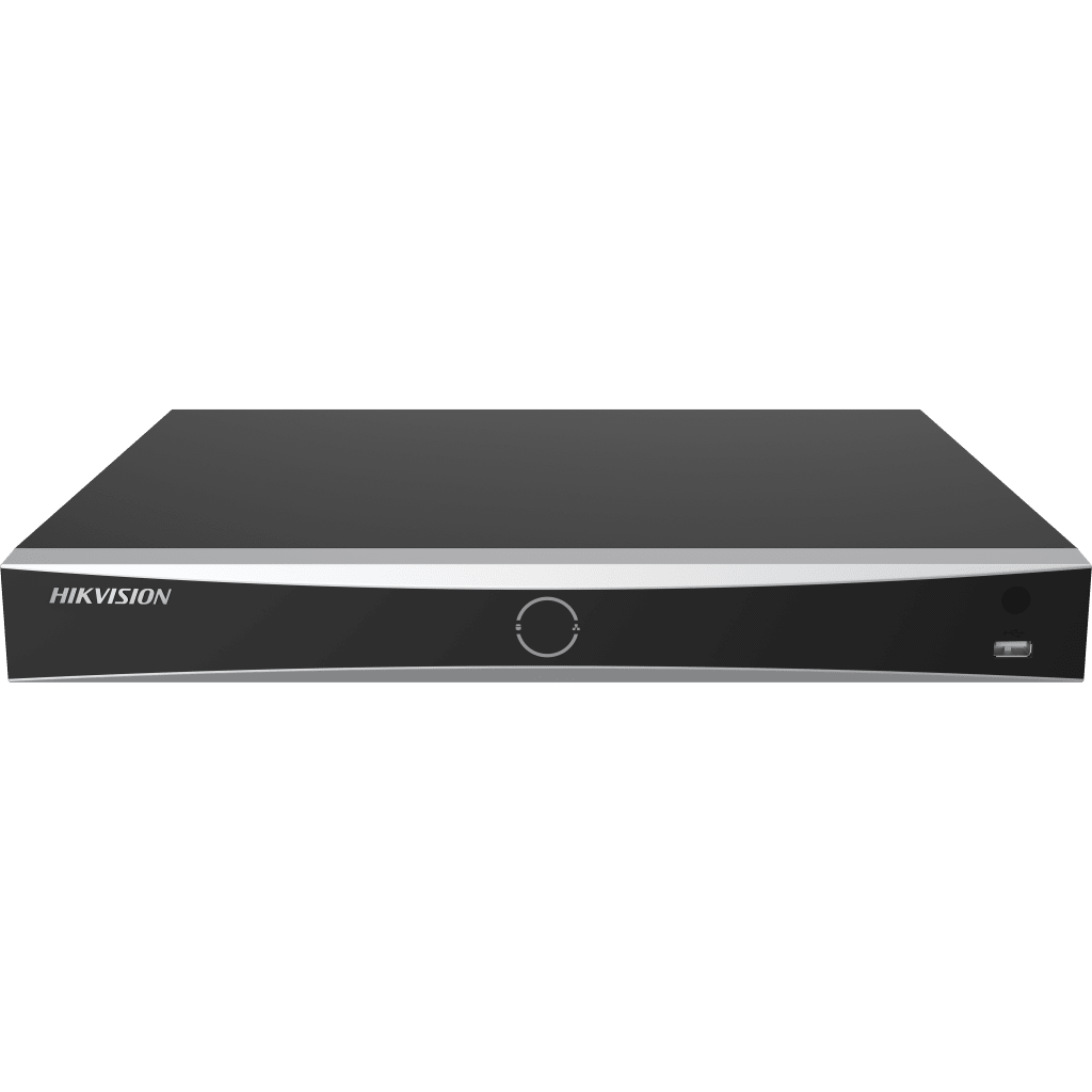 NVR HIKVISION AcuSeek 32 MP (8K) · 8 Canales IP · 8 Puertos PoE+ · 2 HDD · Reconocimiento Facial · POS · HDMI 4K · Alarmas I/O DS-7608NXI-I2/8P/VPRO - SILYMX