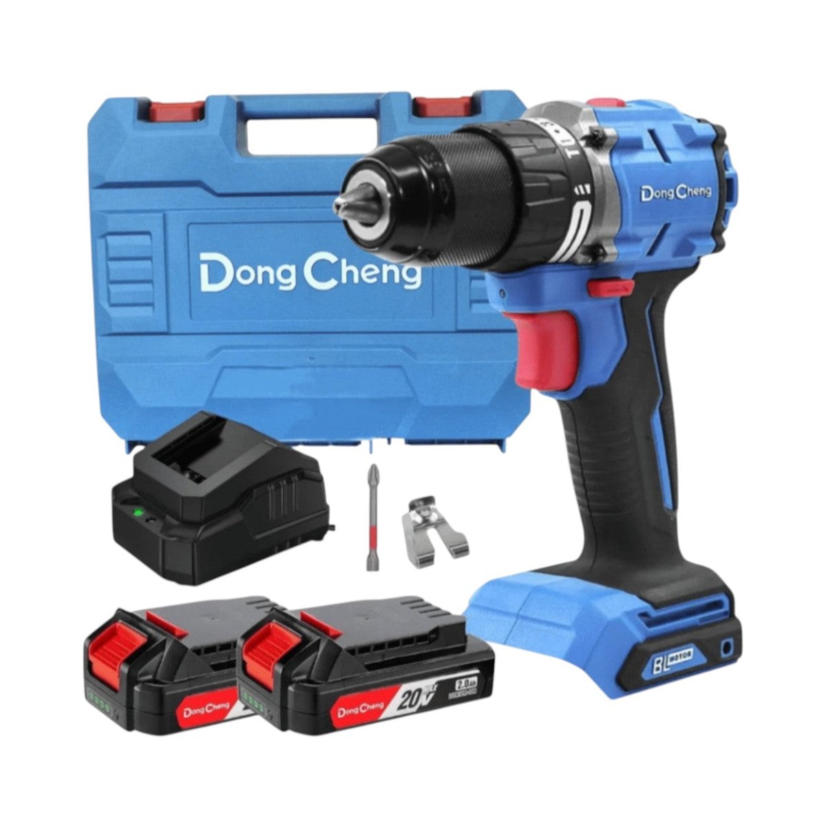 HerramientasDONGCHENGDCJ-Z2060-IAMRotomartillo Inalámbrico 20V Brushless 1/2" 2 Baterías DONGCHENG DCJ - Z2060 - IAM - SILYMX