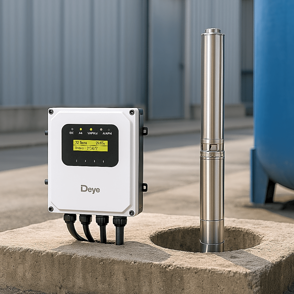 Bomba Solar Sumergible DEYE SP3000ACDC · 3000W · Controlador Solar AC/DC · Operación 24/7 - SILYMX