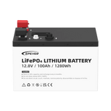 BateríasEPEVERLFP100EP128V2Batería de Litio LiFePO4 12.8Vcc 100Ah 1.28KwH Pantalla LCD para Monitoreo Local Carcasa Metálica LFP100EP128V2 - SILYMX