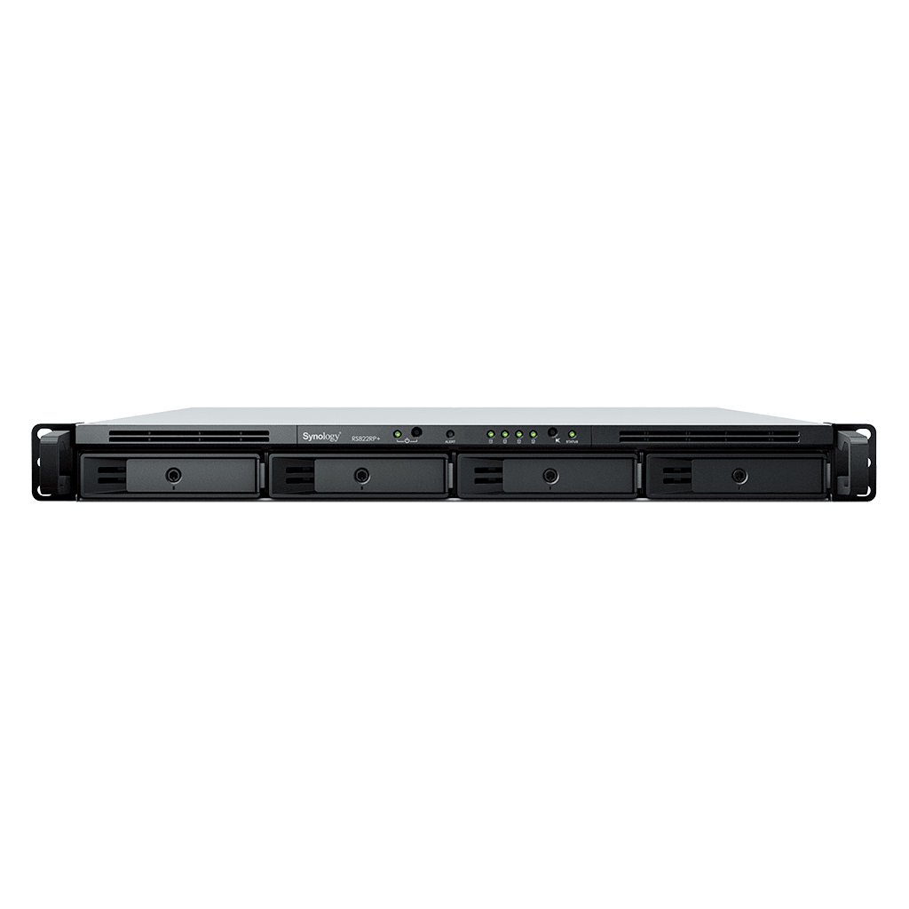 Servidor NASSYNOLOGYRS822RP+Servidor NAS RackStation 4 Bahías 1U con Energía Redundante - SYNOLOGY RS822RP+ - SILYMX