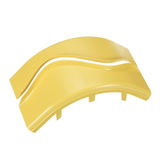 Tapa de Bajada Vertical Exterior de 90º, Para uso con Canaletas 4X4 FiberRunner™, Color Amarillo PANDUIT - Imagen 1