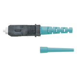 Conector de Fibra Óptica SC Simplex OptiCam Multimodo 50/125 OM3/OM4 Pre-pulido Color Aqua PANDUIT - Imagen 1