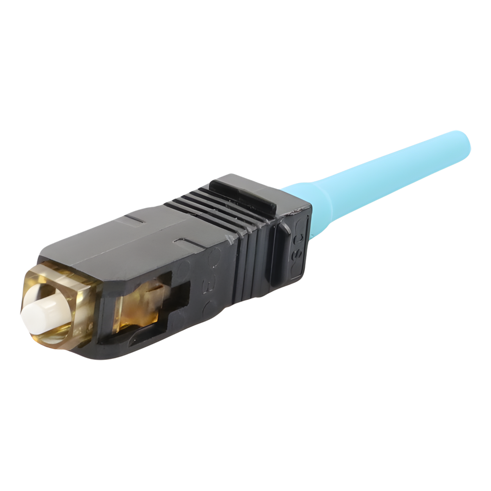 Conector de Fibra Óptica SC Simplex OptiCam Multimodo 50/125 OM3/OM4 Pre-pulido Color Aqua PANDUIT - Imagen 3