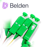 Empalmes Fibra ÓpticaBELDENFTSSB900PR12Pigtail De Terminación De Campo Belden OS2 SC Simplex APC Buffer 900 Um 12 Fibras Codificadas En Color Longitud 2 Metros FTSSB900PR12 - SILYMX