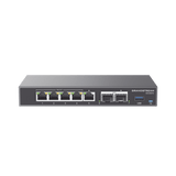 Switches PoEGRANDSTREAMGCC6010Firewall NGFW Router IP PBX 24 Usuarios Switch 5 Puertos Gigabit 4 PoE 2 SFP 2.5G Grandstream GCC6010 - SILYMX