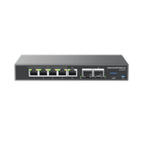 Switches PoEGRANDSTREAMGCC6010Firewall NGFW Router IP PBX 24 Usuarios Switch 5 Puertos Gigabit 4 PoE 2 SFP 2.5G Grandstream GCC6010 - SILYMX