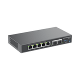 Switches PoEGRANDSTREAMGCC6010Firewall NGFW Router IP PBX 24 Usuarios Switch 5 Puertos Gigabit 4 PoE 2 SFP 2.5G Grandstream GCC6010 - SILYMX