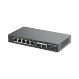 Switches PoEGRANDSTREAMGCC6010Firewall NGFW Router IP PBX 24 Usuarios Switch 5 Puertos Gigabit 4 PoE 2 SFP 2.5G Grandstream GCC6010 - SILYMX