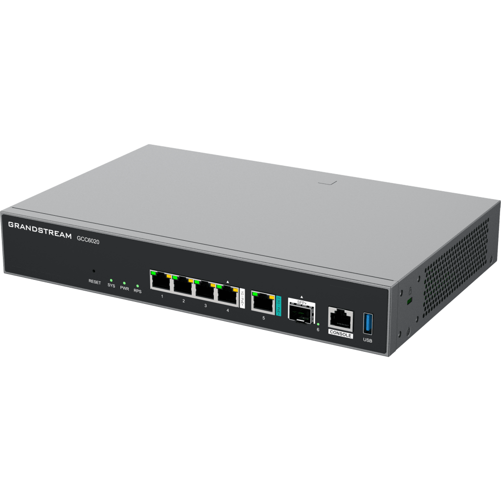 Dispositivo de Convergencia de Redes GCC6020 / Router VPN / Firewall de Próxima Generación / IP PBX / Switch de Red / 4 Puertos Gigabit Ethernet / 1 Puerto SFP+ 10 Gigabit / 1 Puerto 2.5 Gigabit / Administración en la Nube GDMS / Mont GRANDSTREAM - Imagen 2