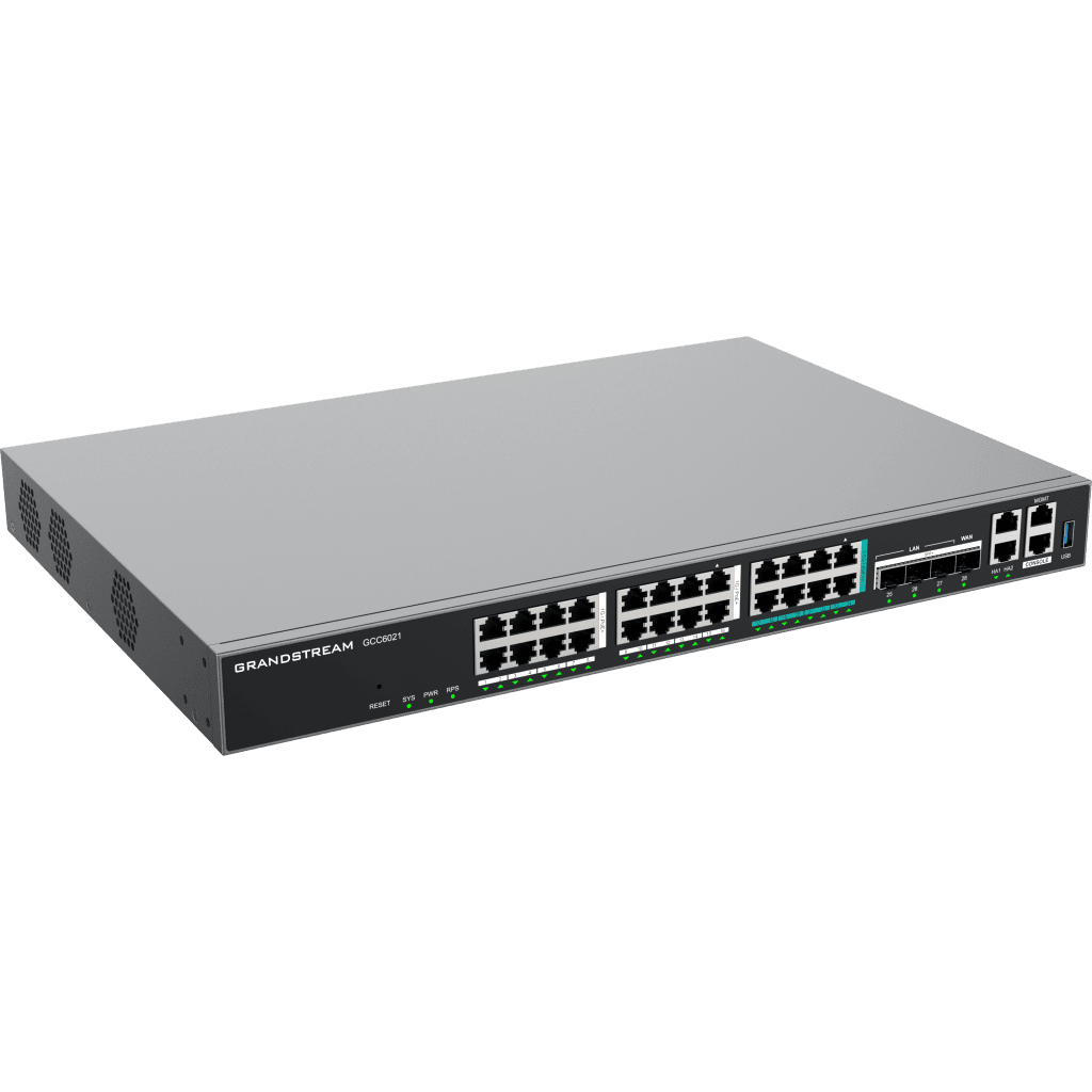 Router Todo-en-Uno PBX 50 Extensiones Firewall VPN Switch 16 GbE 8x 2 ...