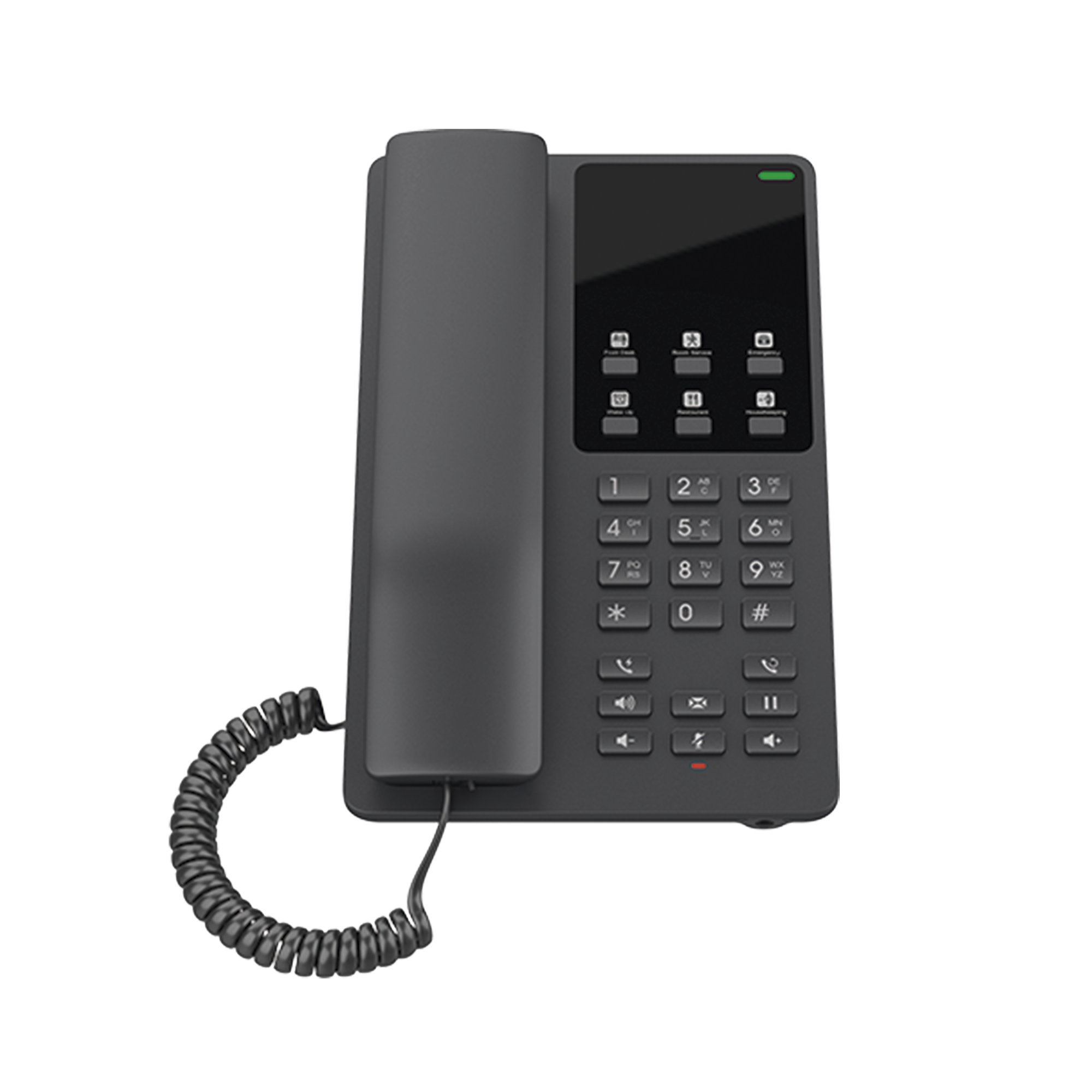Teléfono IP Hotelero Wi-Fi, 2 líneas SIP con 2 cuentas, codec Opus, IPV4/IPV6, color negro, con gestión en la nube GDMS GRANDSTREAM - Imagen 2