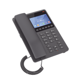 Teléfono IP Hotelero con pantalla LCD a color, 2 líneas SIP con 2 cuentas, codec Opus, IPV4/IPV6, color negro, con gestión en la nube GDMS GRANDSTREAM - Imagen 1