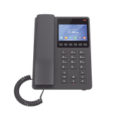 Teléfono IP Hotelero con pantalla LCD a color, 2 líneas SIP con 2 cuentas, codec Opus, IPV4/IPV6, color negro, con gestión en la nube GDMS GRANDSTREAM - Imagen 2