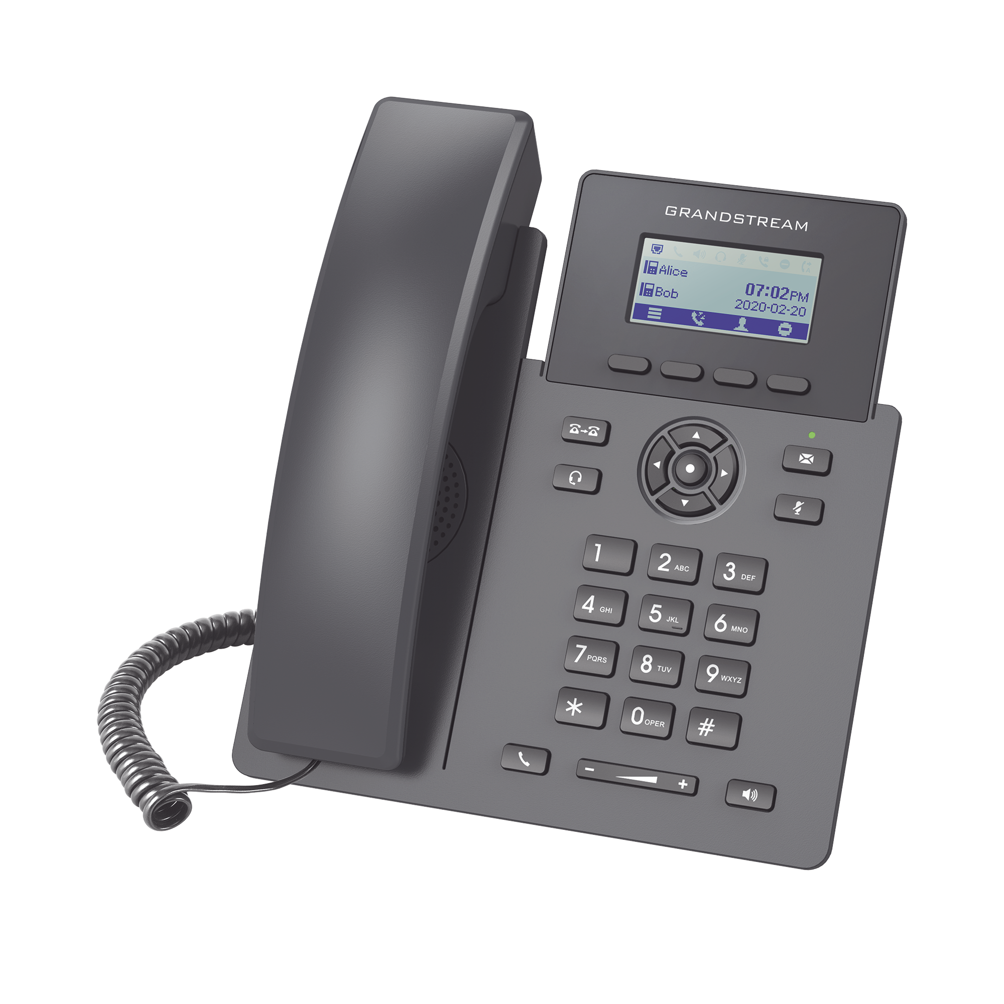 Teléfono IP de 2 líneas con 2 cuentas SIP conferencia de 5 vías Ethernet con Poe pero NO incluye su fuente de alimentación GRP2601P GRANDSTREAM - Imagen 1