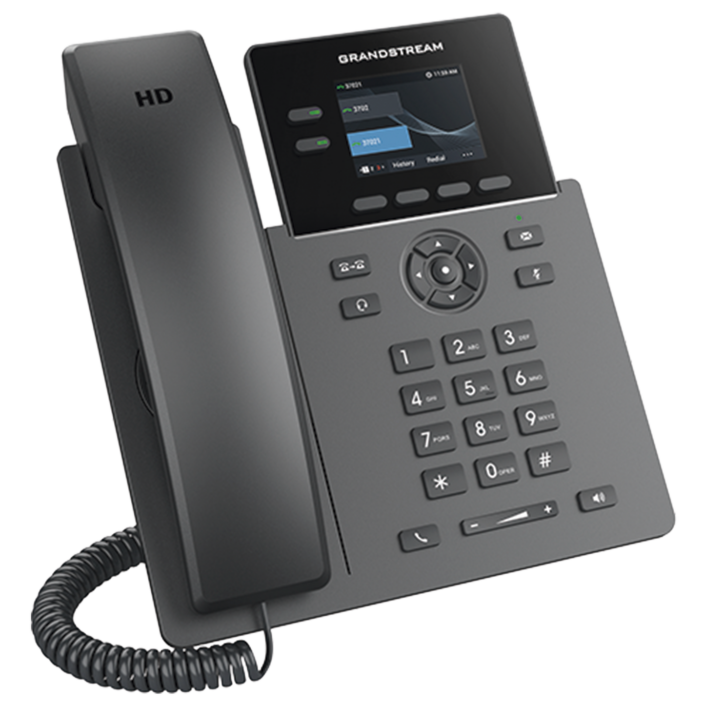TELÉFONO IP POE GRADO OPERADOR DE 2 LÍNEAS / PANTALLA LCD TFT 2.4 PULGADAS COLOR / 8 BOTONES VIRTUALES MULTIUSO / SEGURIDAD CARRIER-GRADE / COMPATIBLE CON GDMS / AUDIO HD / CONFERENCIAS DE AUDIO 5 VÍAS GRANDSTREAM - Imagen 2