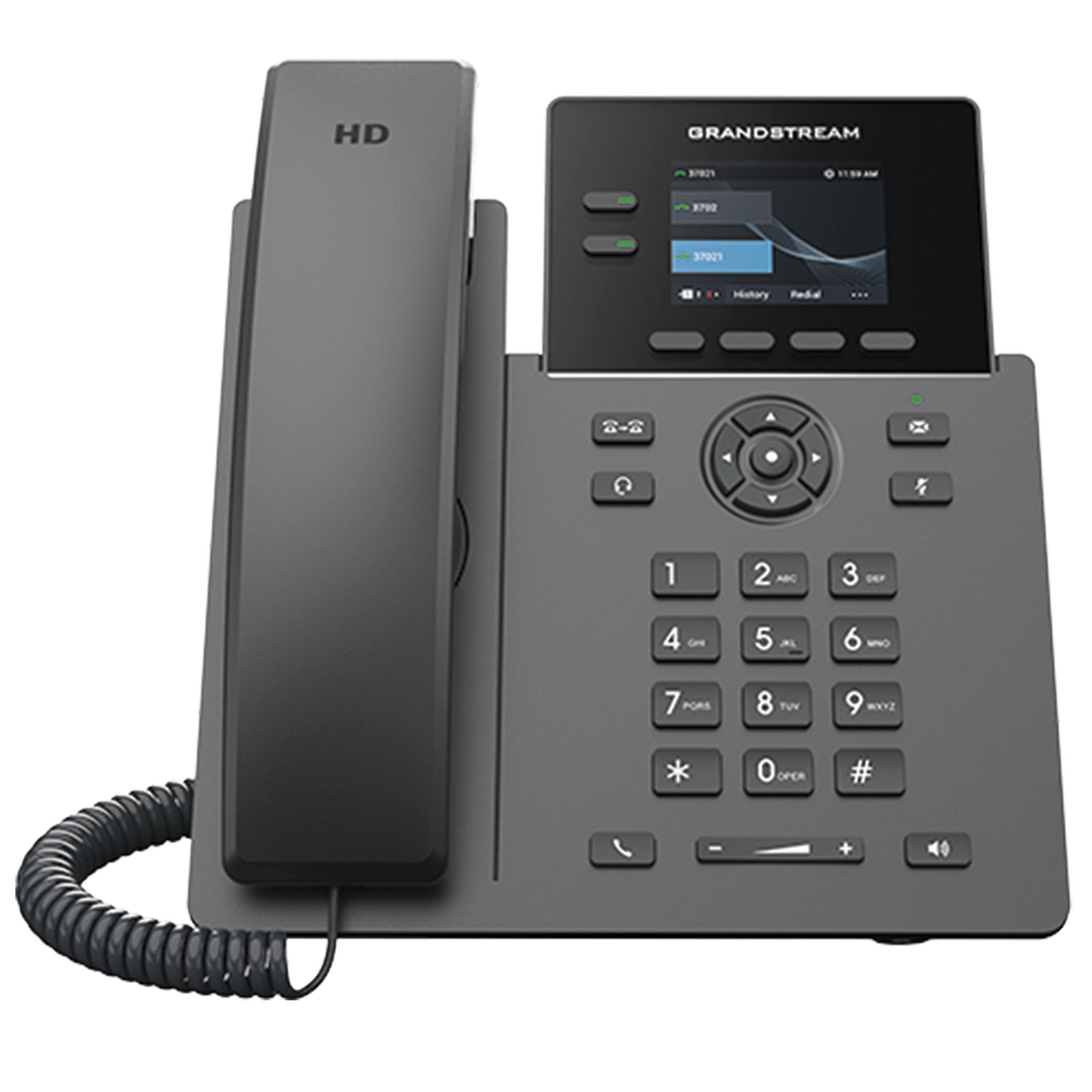 TELÉFONO IP POE GRADO OPERADOR DE 2 LÍNEAS / PANTALLA LCD TFT 2.4 PULGADAS COLOR / 8 BOTONES VIRTUALES MULTIUSO / SEGURIDAD CARRIER-GRADE / COMPATIBLE CON GDMS / AUDIO HD / CONFERENCIAS DE AUDIO 5 VÍAS GRANDSTREAM - Imagen 3