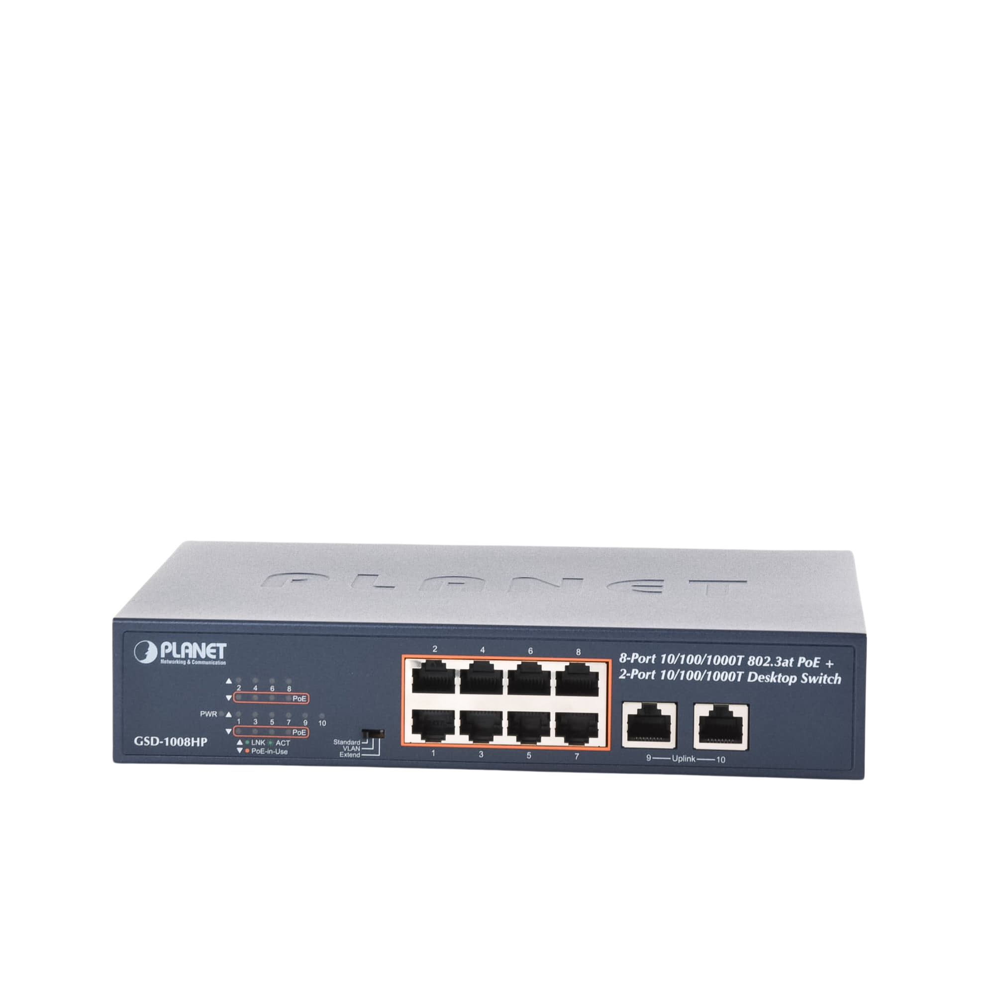 Switch No Administrable Poe De 8 Puertos 10/100/1000 Mbps Con Poe 802.3Af/At PLANET - Imagen 4