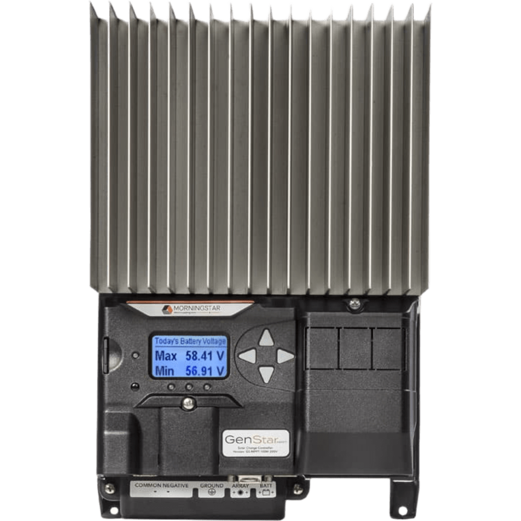 Controlador de Carga Solar MPPT / 100A / 12/24/36/48V / Voc 200Vcc / Eficiencia 99% / Sin Ventilador / ReadyRail MORNINGSTAR - Imagen 1