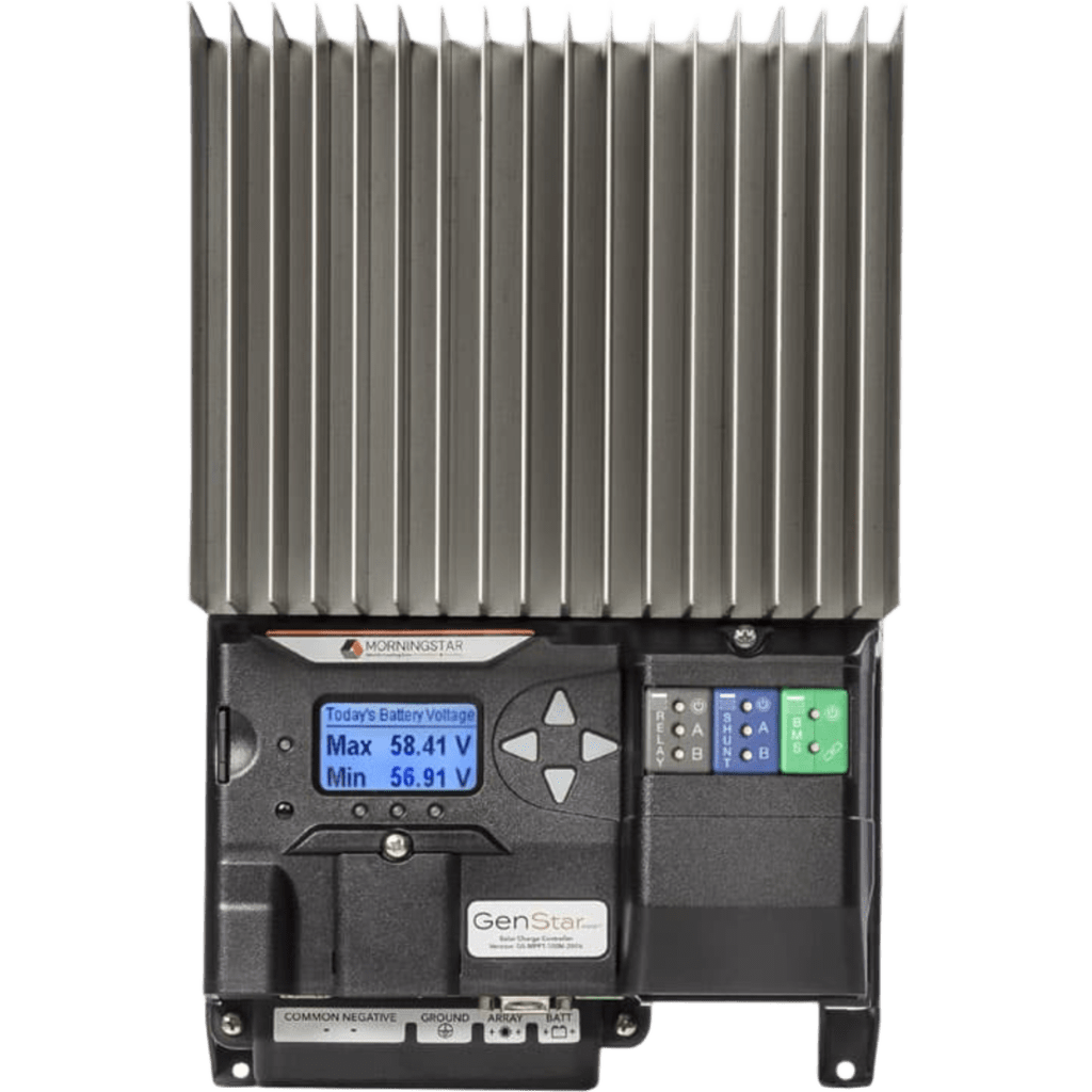 Controlador de Carga Solar MPPT / 100A / 12/24/36/48V / Voc 200Vcc / Eficiencia 99% / Sin Ventilador / ReadyRail MORNINGSTAR - Imagen 4
