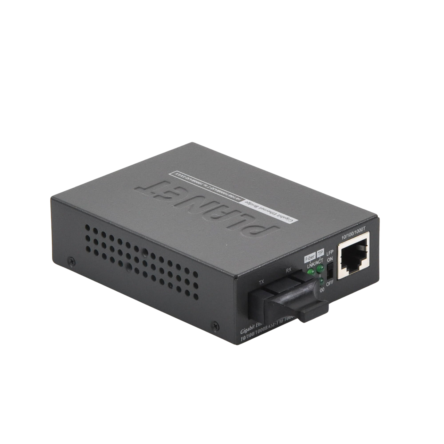 Convertidor de Medios UTP/Fibra Óptica de 1000 Mbps, Multi-Modo, Hasta 550 m, Conector SC PLANET - Imagen 1