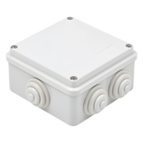 Caja de derivación de PVC Auto-extinguible con 6 entradas tapa atornillada 100x100x50 MM (Medidas internas) (IP55) GEWISS - Imagen 1