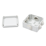 Caja de derivación de PVC Auto-extinguible con 6 entradas tapa atornillada 100x100x50 MM (Medidas internas) (IP55) GEWISS - Imagen 2