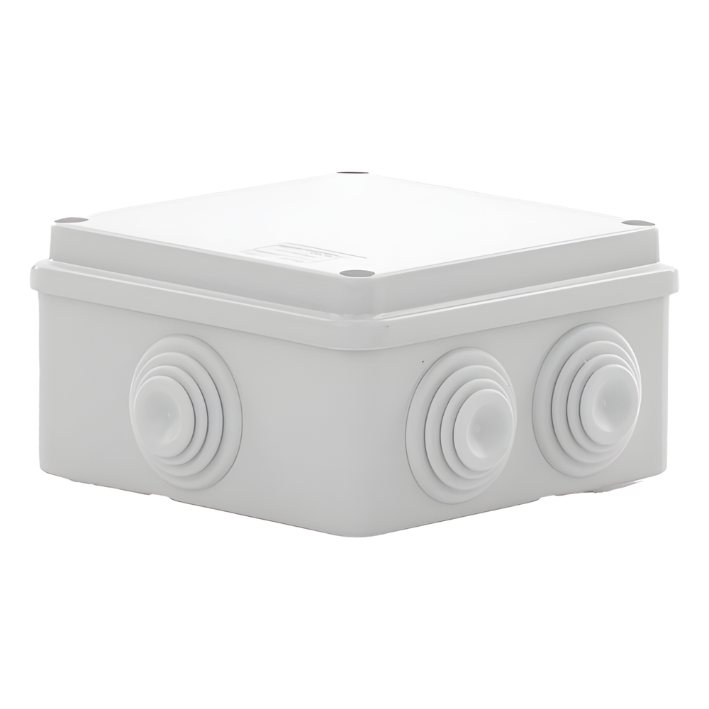 Caja de derivación de PVC Auto-extinguible con 6 entradas tapa atornillada 100x100x50 MM (Medidas internas) (IP55) GEWISS - Imagen 4