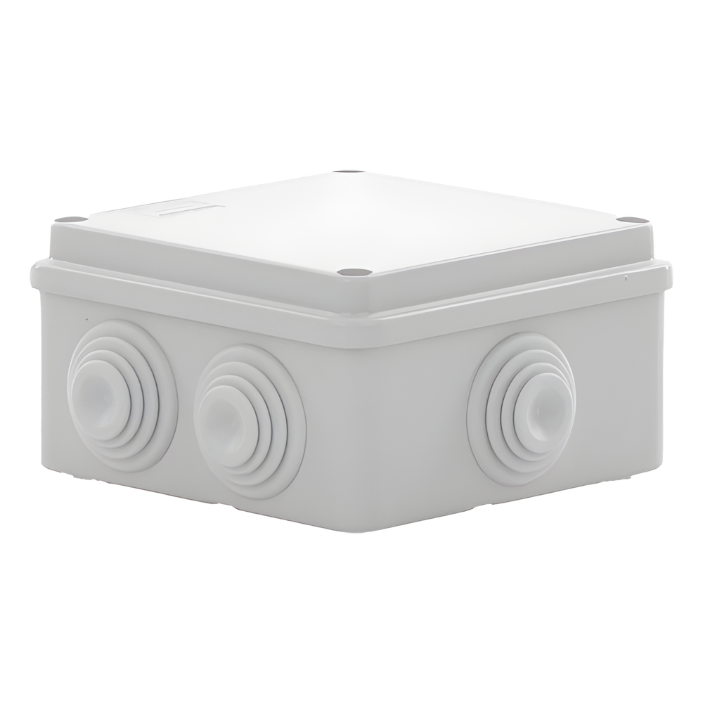 Caja de derivación de PVC Auto-extinguible con 6 entradas tapa atornillada 100x100x50 MM (Medidas internas) (IP55) GEWISS - Imagen 5