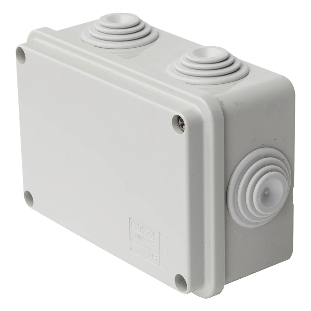 Caja de Derivacion Estanca PVC Libre de Halogenos 6 Entradas IP55 IK08 120x80x50mm GEWISS GW-44-005 - Imagen 4
