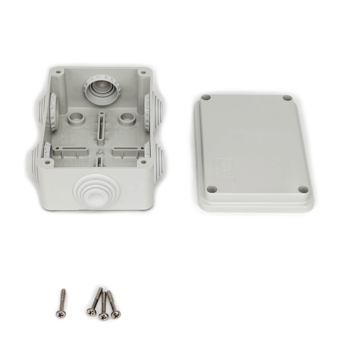 Caja de Derivacion Estanca PVC Libre de Halogenos 6 Entradas IP55 IK08 120x80x50mm GEWISS GW-44-005 - Imagen 6