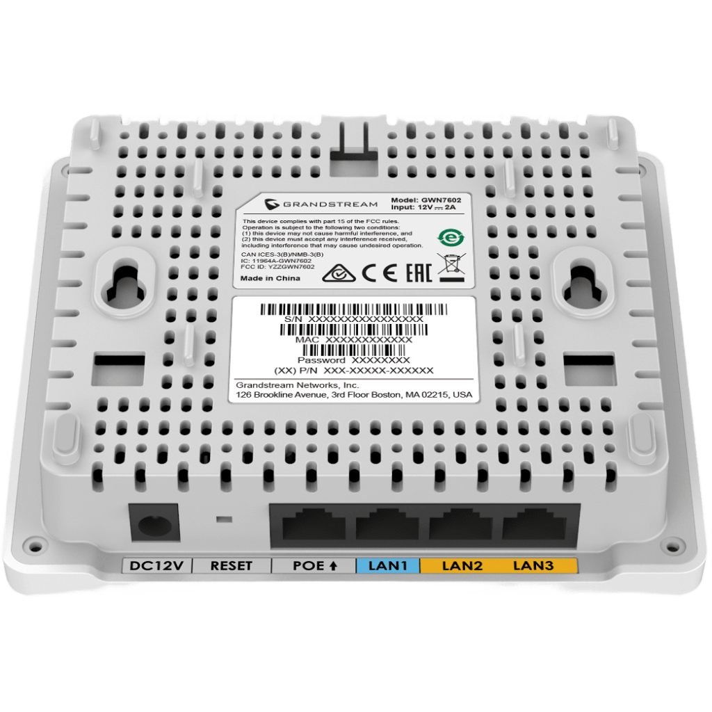 Punto de Acceso Wi-Fi 6 AX3000 / 3 Gbps / 4 Puertos Gigabit con PoE / MU-MIMO 2x2 (2.4GHz) y 3x3 (5GHz) / Hasta 256 Clientes Simultáneos / Cobertura de 100 mts / Gestión en la Nube GDMS GRANDSTREAM - Imagen 4