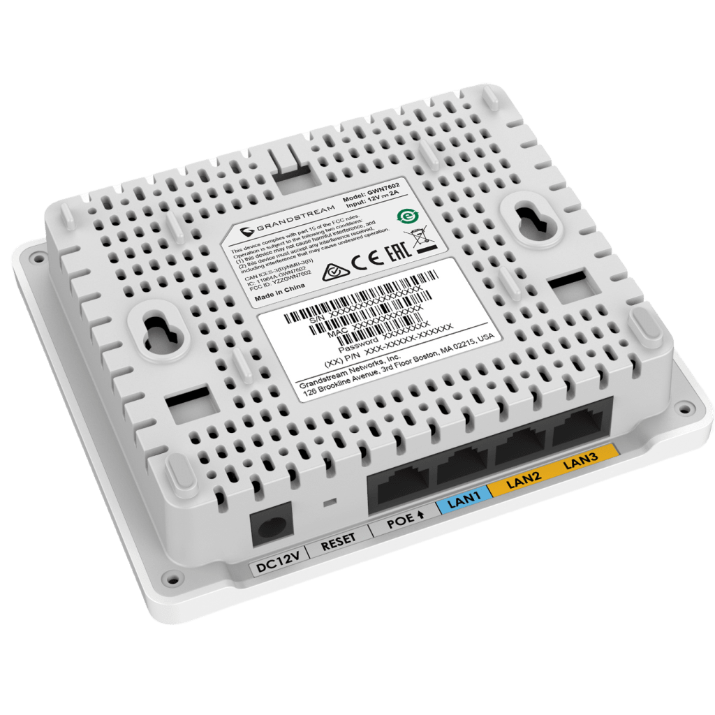 Punto de Acceso Wi-Fi 6 AX3000 / 3 Gbps / 4 Puertos Gigabit con PoE / MU-MIMO 2x2 (2.4GHz) y 3x3 (5GHz) / Hasta 256 Clientes Simultáneos / Cobertura de 100 mts / Gestión en la Nube GDMS GRANDSTREAM - Imagen 5