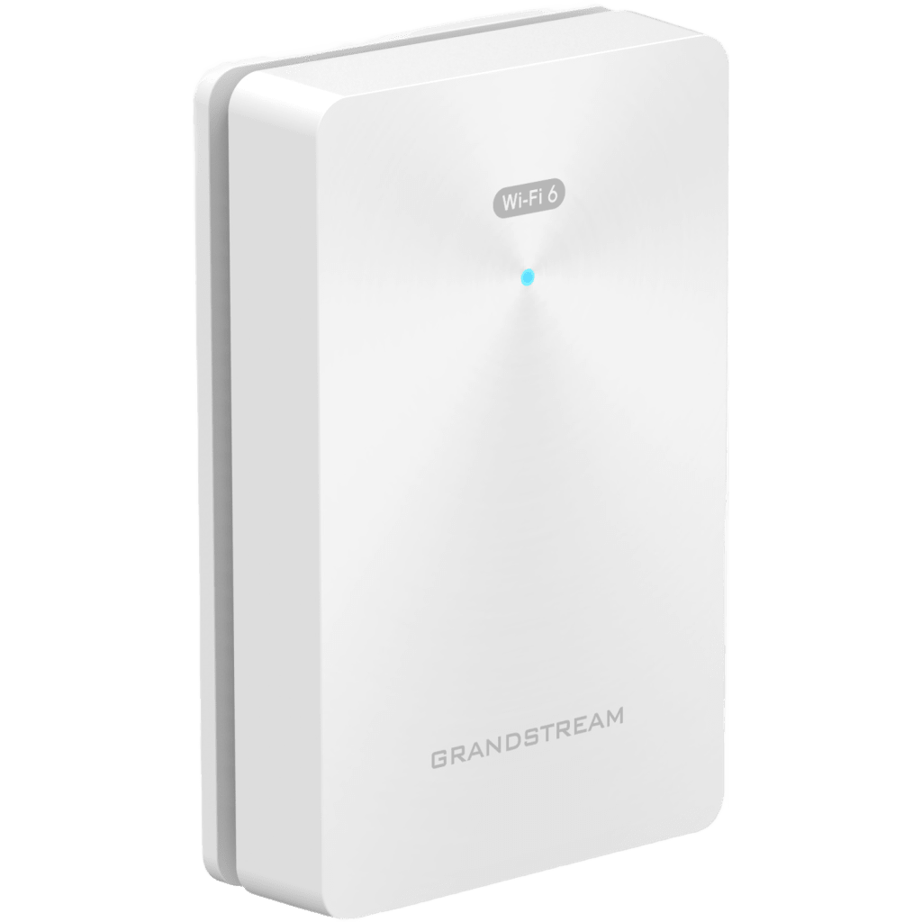 Punto de acceso Wi-Fi 6 802.11ax de pared, MU-MIMO 2x2:2 (2.4G) y 3x3:2 (5G), Throughput inalámbrico de 3 Gbps y 4 puertos Gigabit cableados GRANDSTREAM - Imagen 1