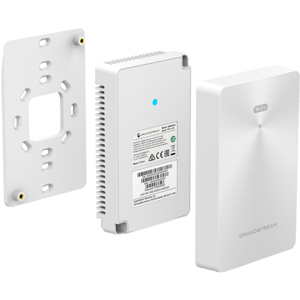 Punto de acceso Wi-Fi 6 802.11ax de pared, MU-MIMO 2x2:2 (2.4G) y 3x3:2 (5G), Throughput inalámbrico de 3 Gbps y 4 puertos Gigabit cableados GRANDSTREAM - Imagen 3