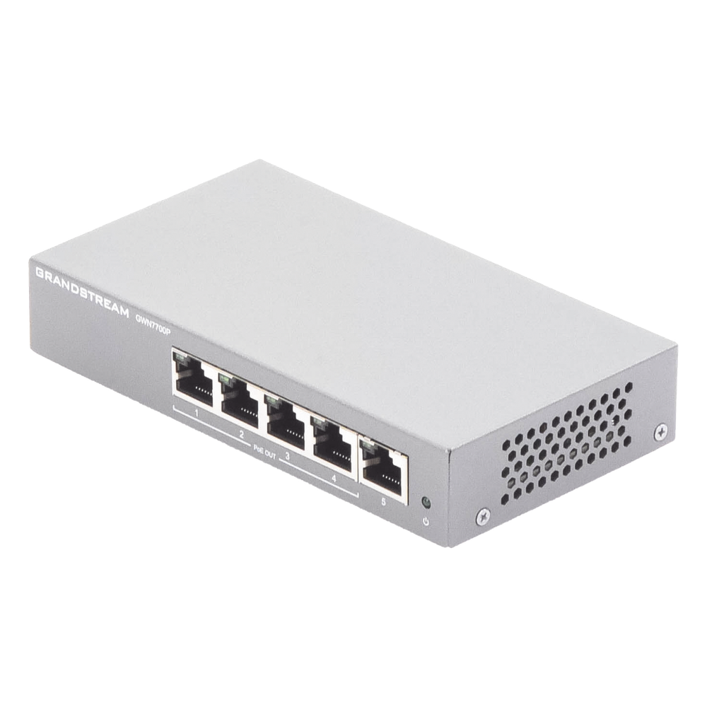 Switch PoE+ Gigabit No Administrable / 5 puertos / 4 puertos PoE+ 30W / 60W total / 10 Gbps GRANDSTREAM - Imagen 3