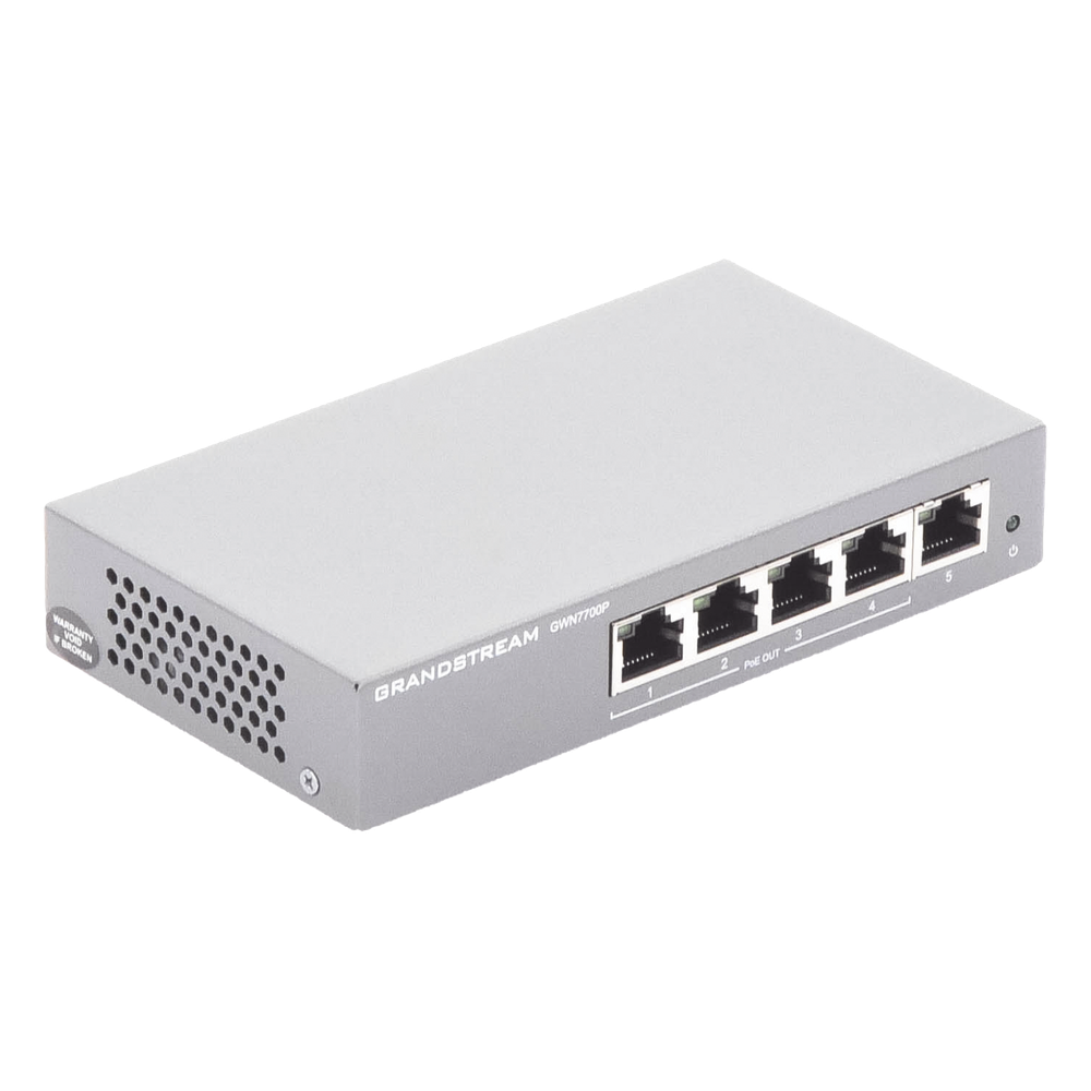 Switch PoE+ Gigabit No Administrable / 5 puertos / 4 puertos PoE+ 30W / 60W total / 10 Gbps GRANDSTREAM - Imagen 5
