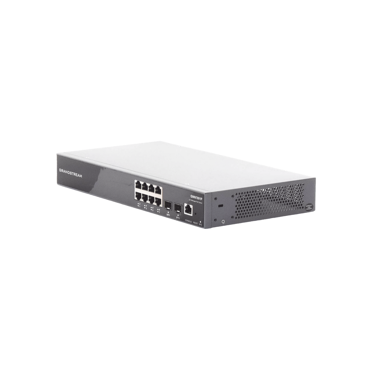 Switch Gigabit Ethernet 8 Puertos Poe 2 Puertos Sfp Negro GWN7801P GRANDSTREAM - Imagen 1