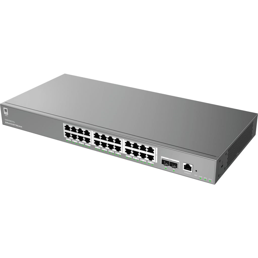 Switch Empresarial Administrable Capa 2++ / Serie GWN7800 Pro / 24 Puertos Gigabit Ethernet / 2 SFP+ / Switching 88 Gbps / VLAN 4K / QoS Avanzado / GDMS Cloud GRANDSTREAM - Imagen 2