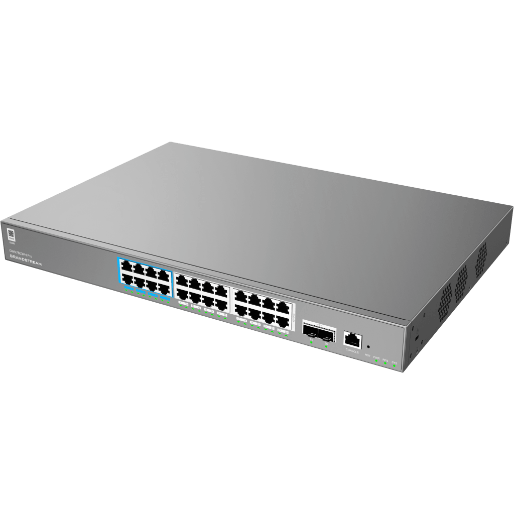 Switch de Red Empresarial L2++ / Serie GWN7800 Pro / 24 Puertos Gigabit PoE 400W / 2 SFP+ / Gestión Cloud GDMS / VLAN 4K / QoS Avanzado / Seguridad Integral GRANDSTREAM - Imagen 2