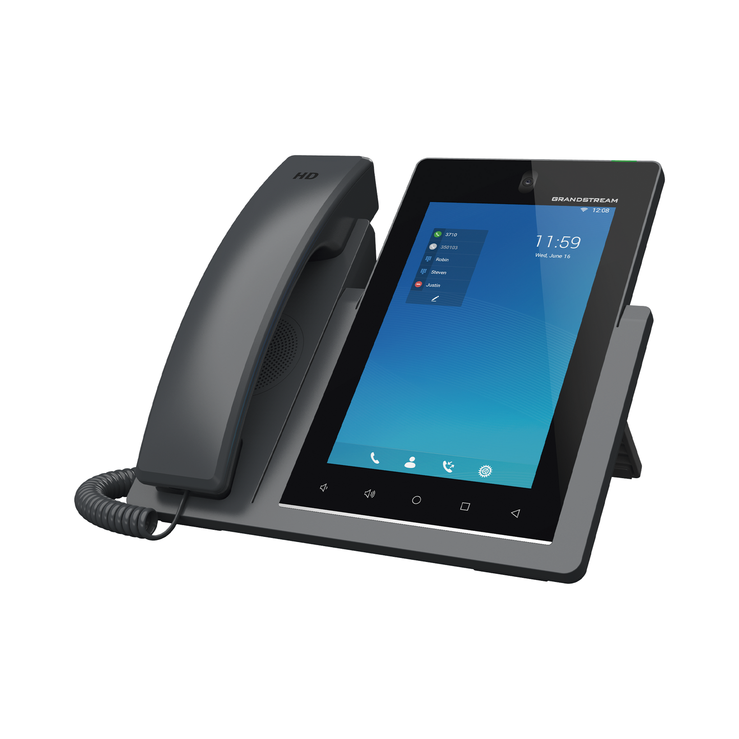 Teléfono IP Android 11, 16 líneas SIP con 16 cuentas, pantalla táctil 7", puertos Gigabit, Wi-Fi, Bluetooth, PoE, codec Opus, IPV4/IPV6 con gestión en la nube GDMS GRANDSTREAM - Imagen 2