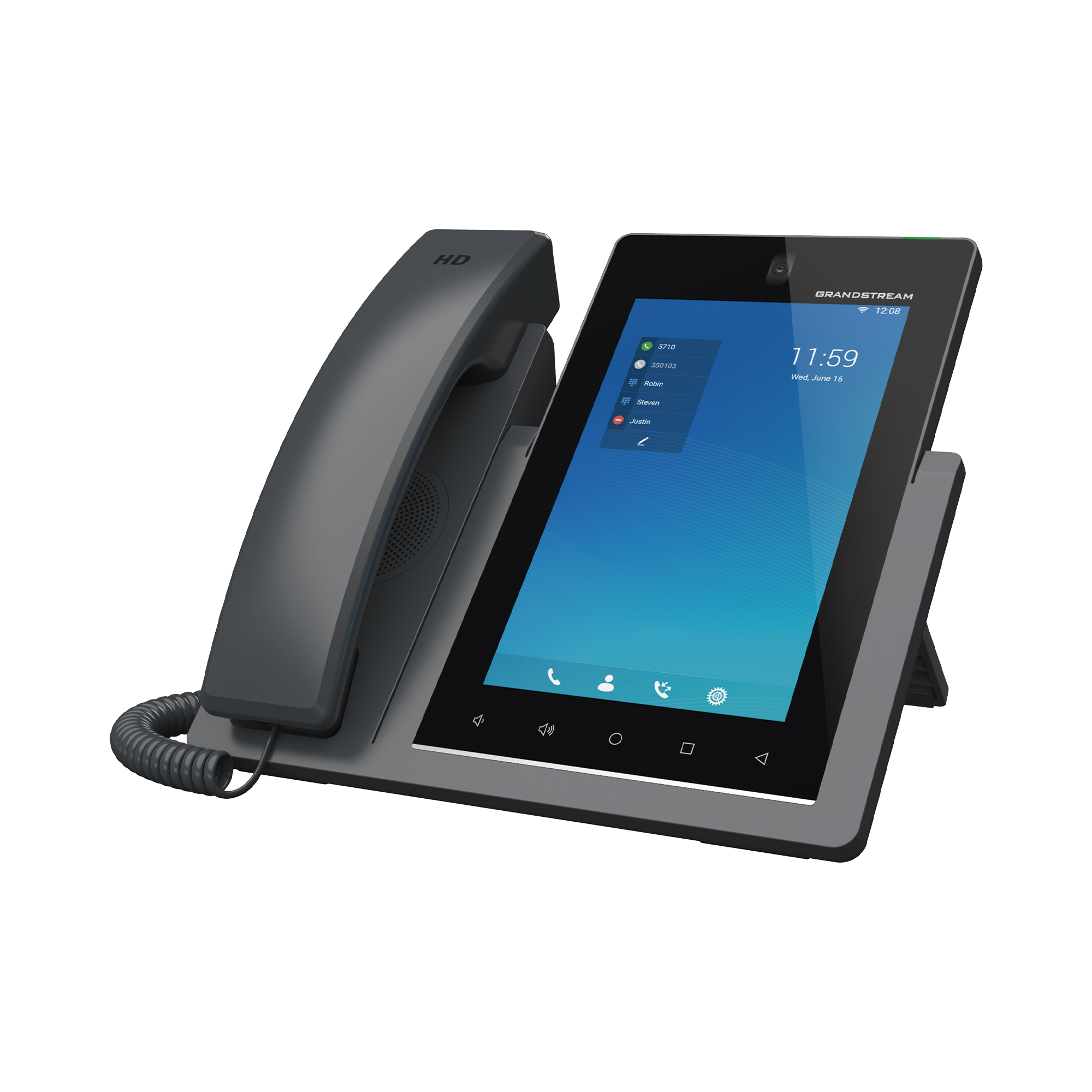 Teléfono IP Android 11, 16 líneas SIP con 16 cuentas, pantalla táctil 7", puertos Gigabit, Wi-Fi, Bluetooth, PoE, codec Opus, IPV4/IPV6 con gestión en la nube GDMS GRANDSTREAM - Imagen 2