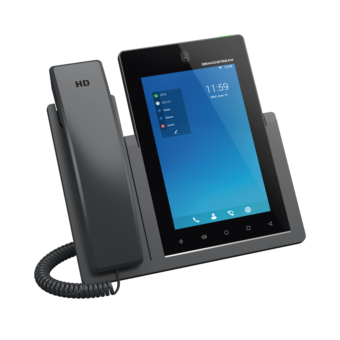 Teléfono IP Android 11, 16 líneas SIP con 16 cuentas, pantalla táctil 7", puertos Gigabit, Wi-Fi, Bluetooth, PoE, codec Opus, IPV4/IPV6 con gestión en la nube GDMS GRANDSTREAM - Imagen 3