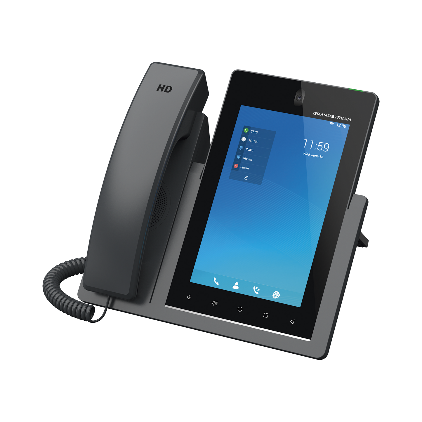 Teléfono IP Android 11, 16 líneas SIP con 16 cuentas, pantalla táctil 7", puertos Gigabit, Wi-Fi, Bluetooth, PoE, codec Opus, IPV4/IPV6 con gestión en la nube GDMS GRANDSTREAM - Imagen 4
