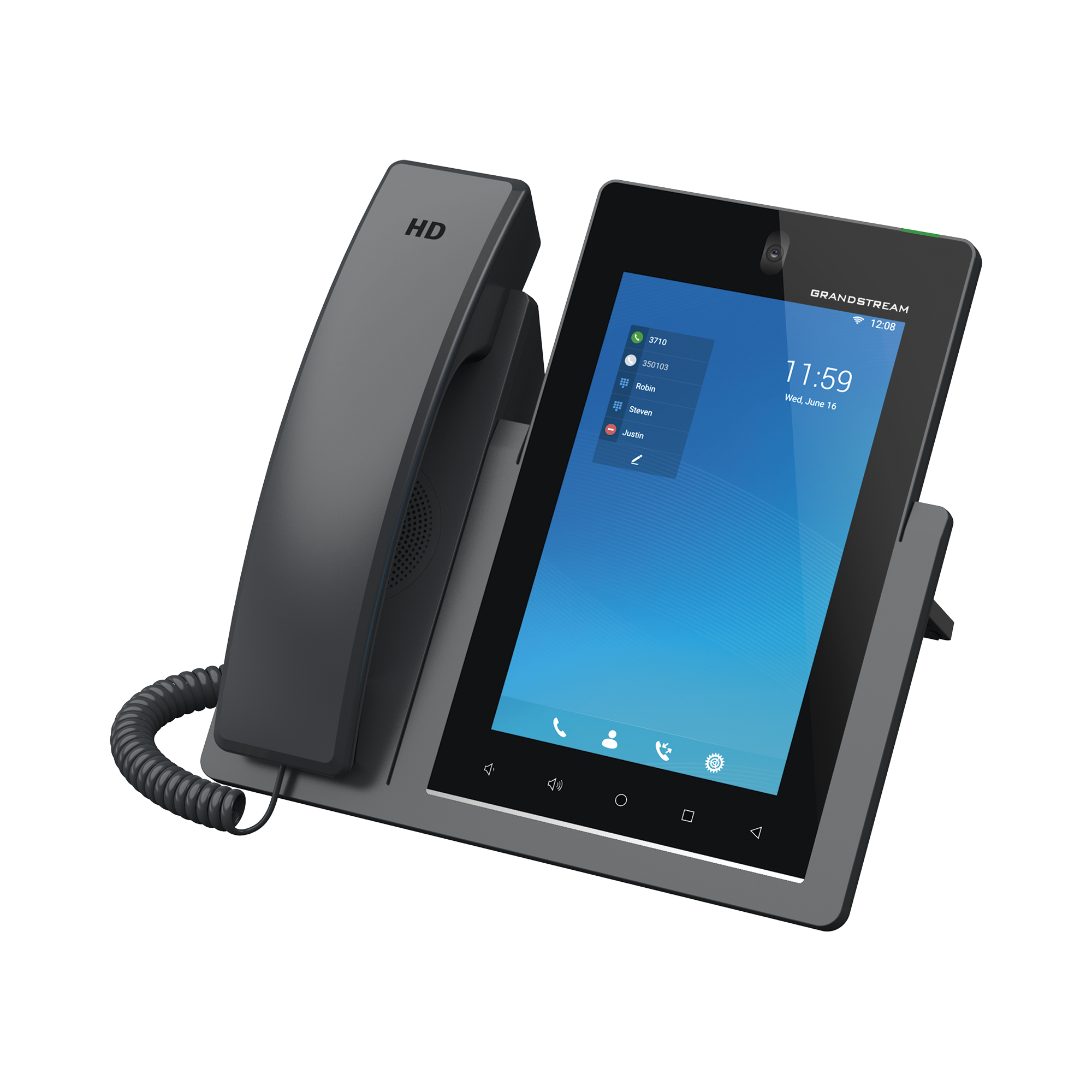 Teléfono IP Android 11, 16 líneas SIP con 16 cuentas, pantalla táctil 7", puertos Gigabit, Wi-Fi, Bluetooth, PoE, codec Opus, IPV4/IPV6 con gestión en la nube GDMS GRANDSTREAM - Imagen 4
