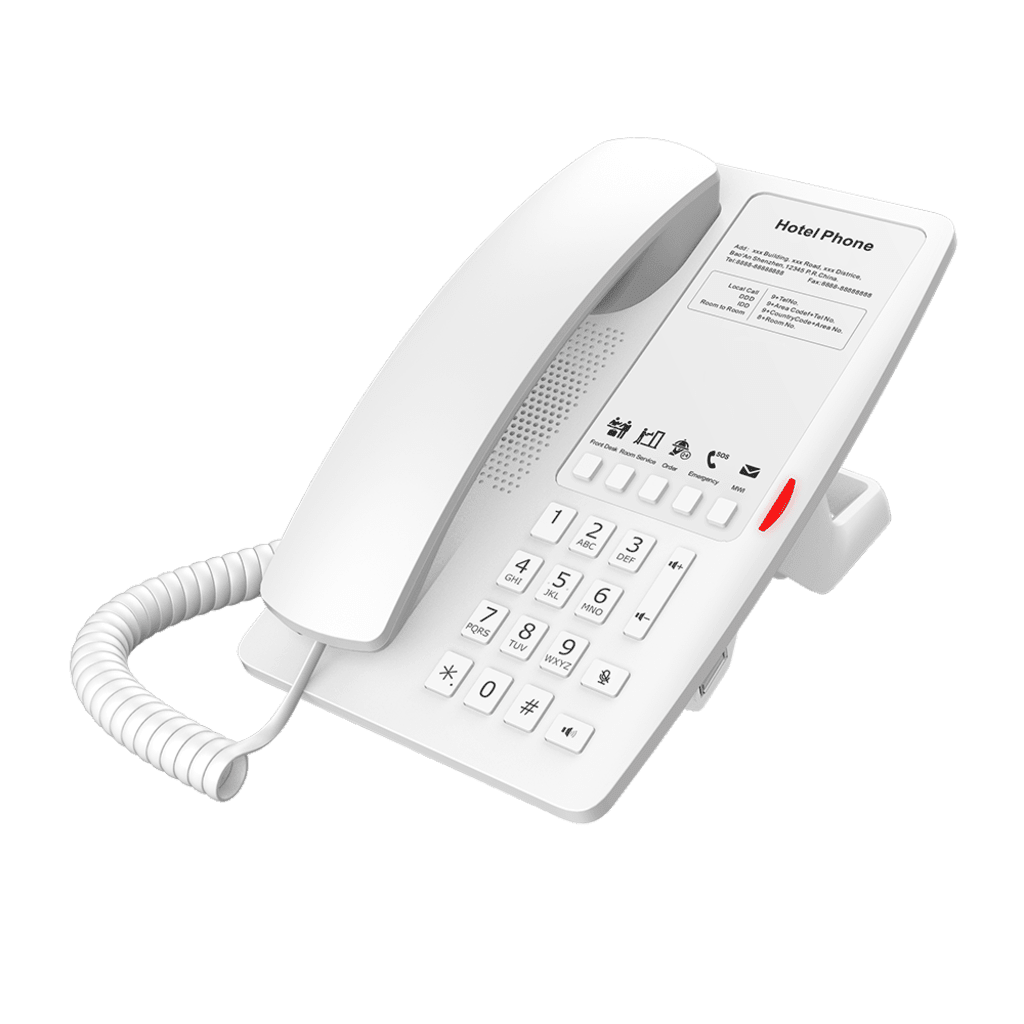 Teléfonos IPFANVILH4WTeléfono IP Hotelería 5 Teclas Hotline USB - A PoE Plantilla Personalizable Fanvil H4W - SILYMX