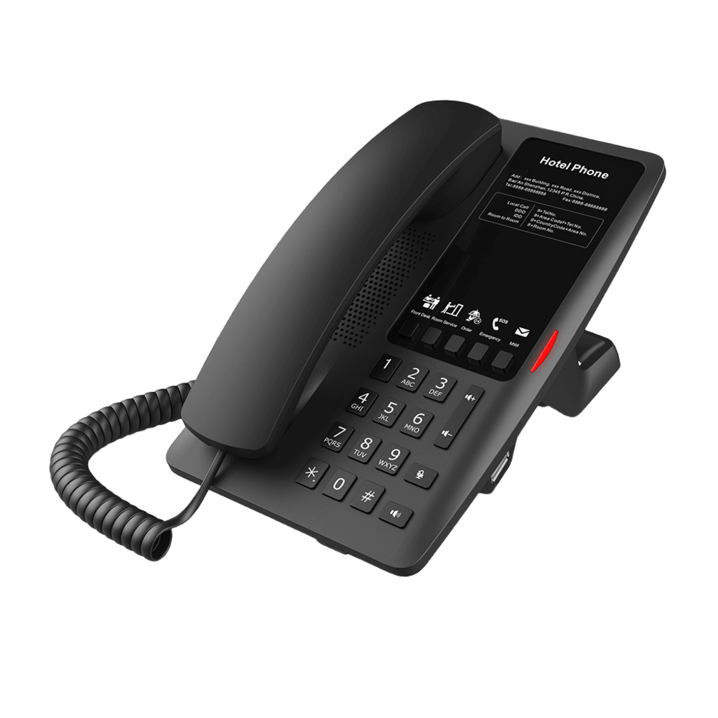 VoIP Telefonia IP VideoconferenciaFANVILH4WBTeléfono IP Wi - Fi Hotelería 5 Teclas Hotline USB - A PoE Fanvil H4WB - SILYMX